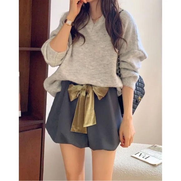 Zara balloon bow mini skirt - Picture 1 of 7